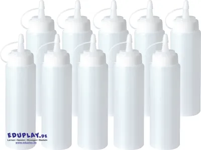 Produktbild von EDUPLAY 120696 Spritzflasche, transparent (10er Pack)