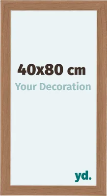 Produktbild von Bilderrahmen, 40x80 cm, Nussbaum Hell, MDF, Como