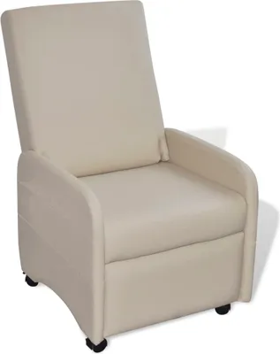 Produktbild von Sessel Klappbar Creme Kunstleder