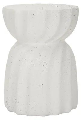 Image de Table d'appoint Twisty en MGO blanc Ø 36x47,5 cm