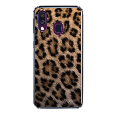 Produktbild von MuchoWow® Handyhülle Schutzhülle Hülle für Samsung Galaxy A40 Panther Druck Silikon Softcase Handy Hülle - Handy-Tasche