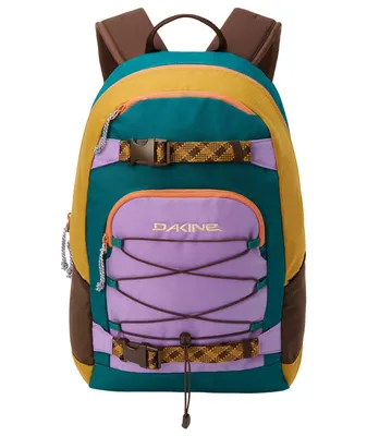 Produktbild von Dakine Grom 23L Rucksack Orange – Gepolstertes Laptopfach, Brillenfach & Skateboard-Gurte – Recyceltes Material (47 x 33 x 19 cm)