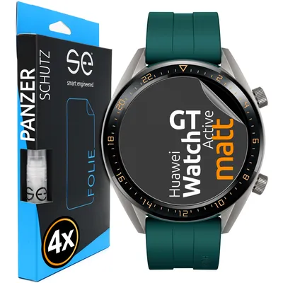 Produktbild von 4x se® 3D Schutzfolie (entspiegelt) Huawei Watch GT Active (46mm)