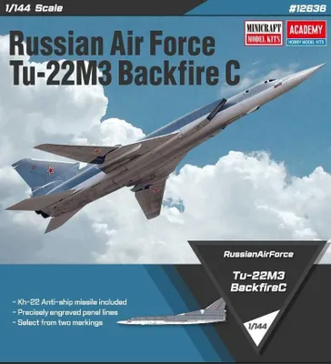 Image de Kit maquette avion 12636 - Russian Air Force Tu-22M3 Backfire C (1:144)