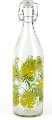 Image de Excelsa bouteille en verre Foliage 1 L multicolore
