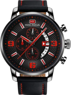 Produktbild von Mini Focus LE-23861 Uhr - Schwarz/Rot für Herren KP23861