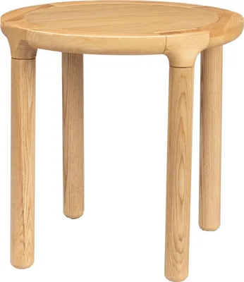 Produktbild von Zuiver Storm Beistelltisch Rund 45 cm Holz Natural