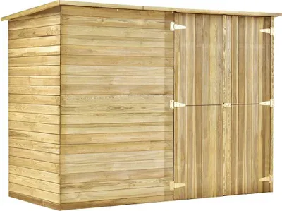 Produktbild von vidaXL Fahrradgarage 232x110x170 cm Kiefernholz Imprägniert
