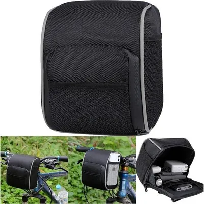 Obrázok produktu pre Taška s veľkou kapacitou, vodeodolná, vhodná na riadidlá, jednoduchá inštalácia, kompaktná transportná taška pre horské bicykle a cestné bicykle.
