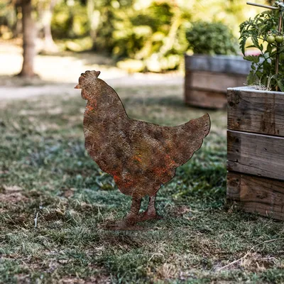 Produktbild von Evila Originals, Chicken -A 01, Dekoratives Objekt, Mehrfarbig, 64 x 42 cm