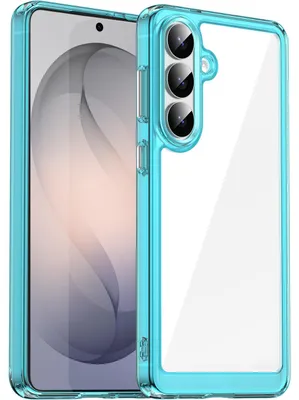 Produktbild von Hülle für Samsung Galaxy S26+, Klar Rückseite Stoßfeste TPU Silikon Bumper Schutzhülle Hellblau
