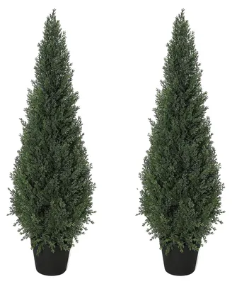 Image de Arbre topiaire artificiel, aspect très réaliste, sans entretien, vert, 150 cm