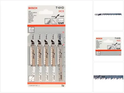 Zdjęcie produktu dla Bosch 2608630032 Bosch 5 Stichsägeblätter T 101 D