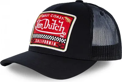 Produktbild von Von Dutch Originals Trucker Cap - WEAT COAST CALIFORNIA black/red