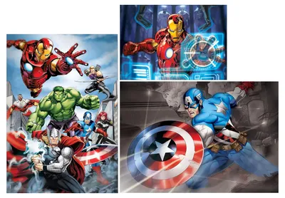 Obrázok produktu pre Clementoni 97528 - Sada puzzle - Marvel Avengers (1x 500 dielikov, 2x 1000 dielikov)