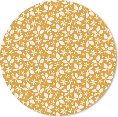 Produktbild von MuchoWow® Mauspad Mousepad Muster - Blätter - Blumen 50x50 cm - Mousepads - Maus Mat - Pad - Mausunterlage - Vinyl