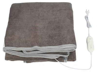 Obrázek produktu pro Elektrická vyhřívaná deka, vyhřívací podložka, teplá fleecová deka, rychlé zahřátí, zimní ohřívač, pohodlná přikrývka, chránič matrace 180x130 cm s 2 teplotními stupni