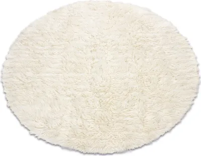 Produktbild von Flokati WOLLE Kreis Weiß rotondo 180 cm