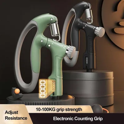 Produktbild von Grün Verstellbarer Power Handgriff Unterarmtrainer 10–100kg verstärkter Fitnesstrain