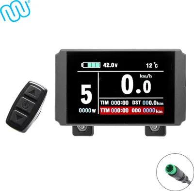 Produktbild von windmeile | Display KT-LCD8H, Waterproof, Tachoanzeige, LCD-Display, Beleuchtet, Multifunktional, 5-pin Julet Stecker, E-Bike, Elektro Fahrrad, Pedelec, 24V/36V/48V