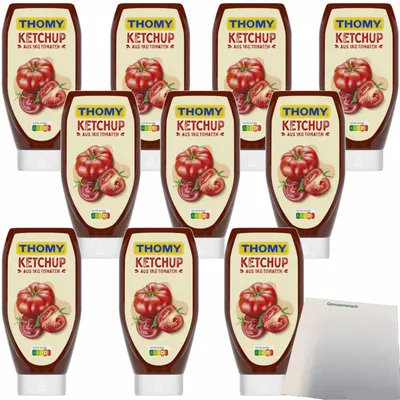 Produktbild von Thomy Ketchup aus 1kg Tomaten VPE (10x500ml Flasche) + usy Block