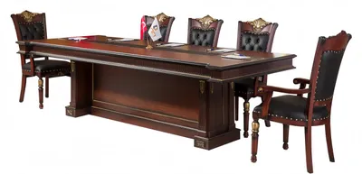Produktbild von Esszimmer Möbel Einrichtung Besprechungstisch Tisch Meeting Tische 6x Sessel