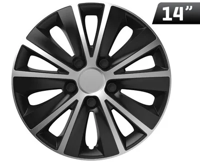 Zdjęcie produktu dla Kołpaki Rapide silver / black 14", 4 szt.