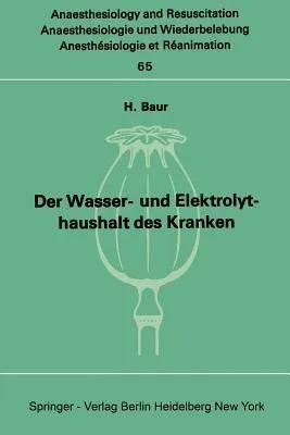 Produktbild von Der Wasser- und Elektrolythaushalt des Kranken