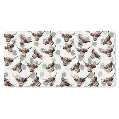Produktbild von MuchoWow® Mauspad Mousepad Schottischer Highlander - Kuh - Tiere 60x30 cm - Mousepads - Maus Mat - Pad - Mausunterlage - Nachhaltig