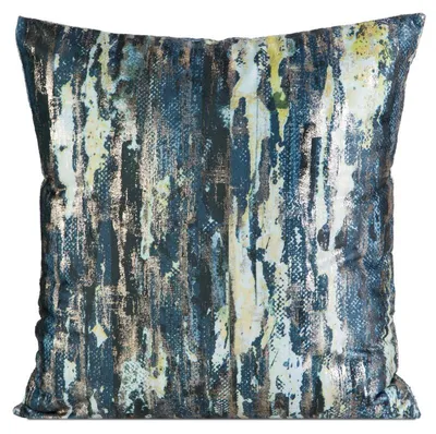 Image de Eurofirany 427954, bleu marine, polyester, motif imprimé, 200 g/m², 45 x 45 cm, 150 g