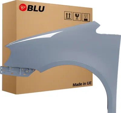 Image de BLU Aile Compatible avec VW Volkswagen Touran 1T1 LD7X Gauche Grau PlatinGrau | 2003-2006 | Avant | Peint| Prêt à Monter | Acier
