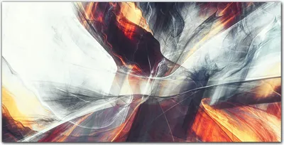 Produktbild von Coloray - Bild aus Glas - Glasbilder - 100 x 50 cm - Glasblock mit Bild Gehärtetes Glas Wohnzimmer Küche Dekoration Wanddekoration - Graphics Rauch