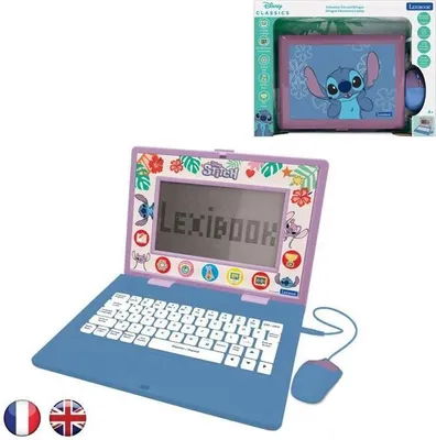Obrázek produktu pro Výukový počítač, LEXIBOOK Stitch, 170 aktivit, dvojjazyčný EN/FR, 7 výukových kategorií, od 3 let