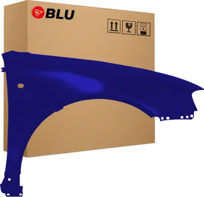 Immagine prodotto di BLU Parafango compatibile con Audi A3 8L Lift LY5K Destra Blau BrilliantBlau | 2000-2003 | Anteriore | Verniciato | Pronto per il montaggio | Acciaio