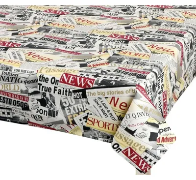Obrázek produktu pro Ubrus ADÉLA - 100x100 cm - Červená,Černá,Bílá