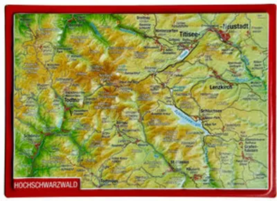 Produktbild von Reliefpostkarte Hochschwarzwald