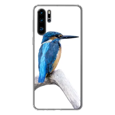 Produktbild von MuchoWow® Handyhülle Schutzhülle Hülle für Huawei P30 Pro Eisvogel - Zweig - Schnabel Silikon Softcase Handy Hülle - Schutzdeckel