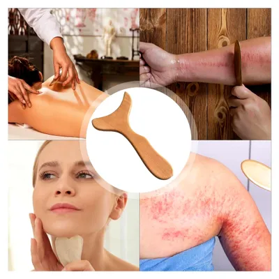 Produktbild von Holz Gua Sha Schaber - Natürliches Massagewerkzeug für die Gesundheitsversorgung