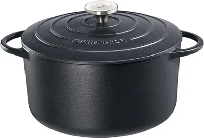 Produktbild von Küchenprofi Bratentopf Provence Gusseisen Schwarz rund 26 cm