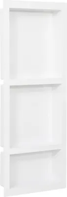 Immagine prodotto di Nicchia doccia a 3 scomparti bianco opaco 41x99x9 cm
