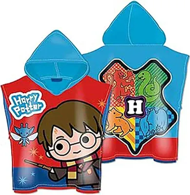 Obrázek produktu pro Harry Potter Magic plážový ručník pončo 55 x 110 cm (rychleschnoucí)