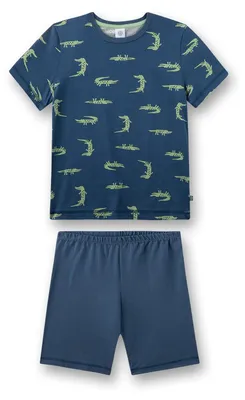 Produktbild von Sanetta Jungen-Schlafanzug blau | Gemütlicher Kinderpyjama