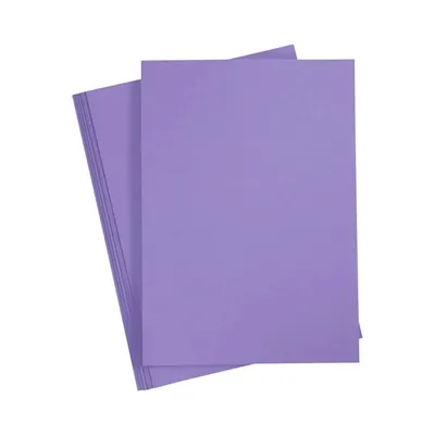 Produktbild von Bastelkarton A4 Flieder 180 g/m², Karton zum Basteln, Malen & DIY – 20er Pack