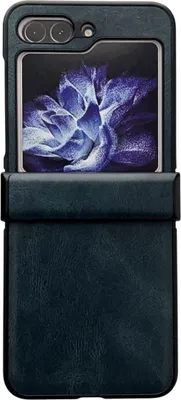 Produktbild von König Design Hülle kompatibel mit Samsung Galaxy Z Flip5 5G Kunststoff Soft Handyhülle - Handy Case Blau