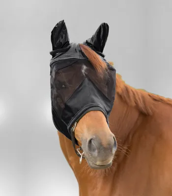 Produktbild von Waldhausen Fliegenmaske Premium mit Ohrenschutz Silbergrau Pony