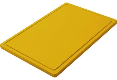 Produktbild von SCHNEIDEBRETT GROß, PE,GELB 600X400X20MM, RUTSCHFEST