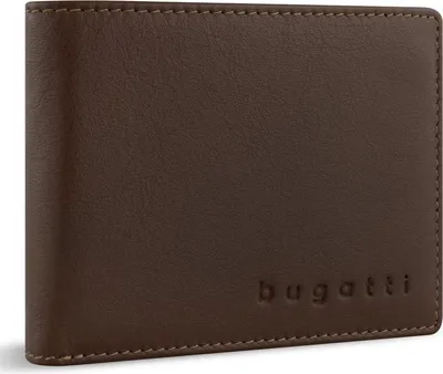 Image de bugatti Cuir porte-monnaie Lima RFID Mini Wallet With Flap Cognac brun