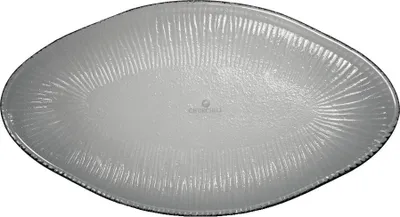 Produktbild von CHURCHILL Bamboo glass Teller flach, oval, Glas, Länge: 300 mm, Breite: 162 mm
