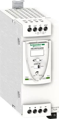 Obrázek produktu pro Napájení 5A 100-500V 24VDC - Stejnosměrný napájecí zdroj 100 ... 500 V / 24 ... 28,8 V ABL8RPS24050
