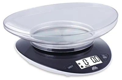 Digitale Küchenwaage 5 kg/11 lb, 0,8 L Schüssel, schwarz